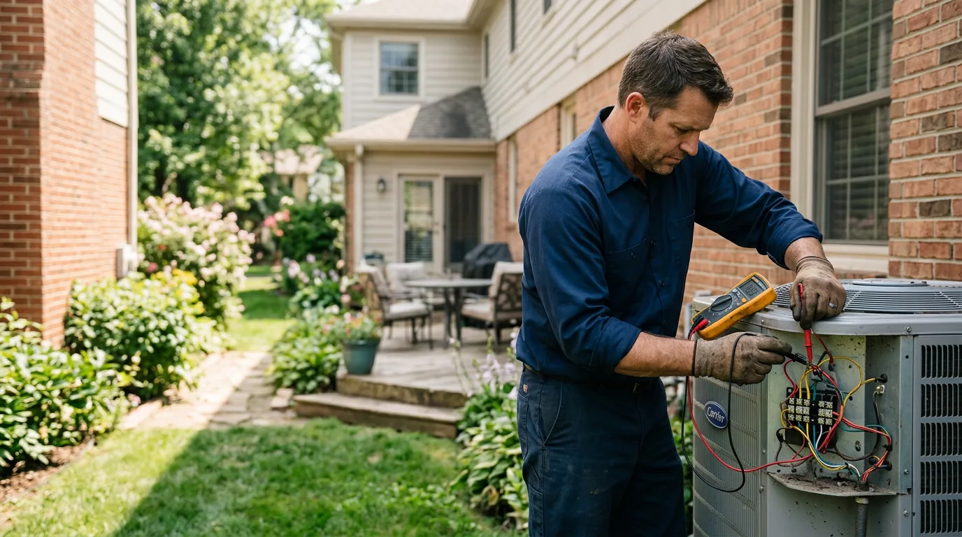 HVAC technician working near Frankfort, OH